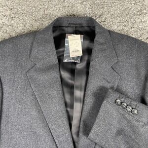 Express Blazer Mens 42L Grey 2 Button Sports Coat Jacket Suit Professional New
